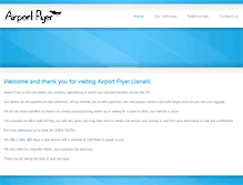 Tablet Screenshot of airportflyerllanelli.co.uk